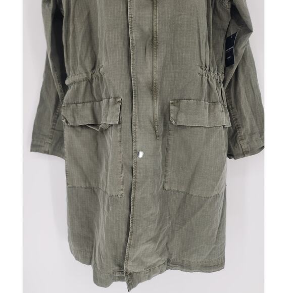 Lucky Brand Green Tencel Oversized Hooded Jacket NWT Women’s Size Small - Picture 8 of 16